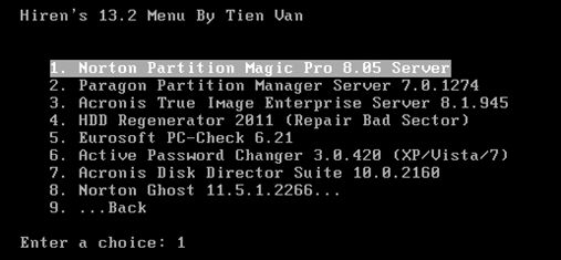 norton partition magic 8.0 5