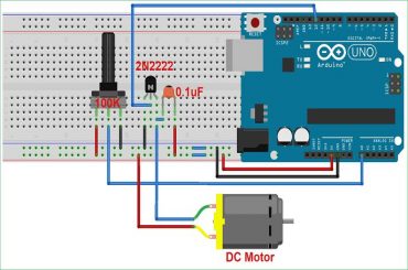Sơ đồ mạch DC motor với Arduino
