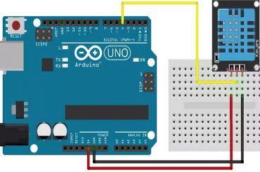Sơ đồ mạch cảm biến DHT với Arduino