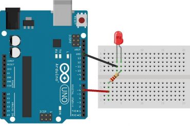 Sơ đồ mạch điều khiển led đơn của Arduino