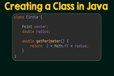 Create a class in Java